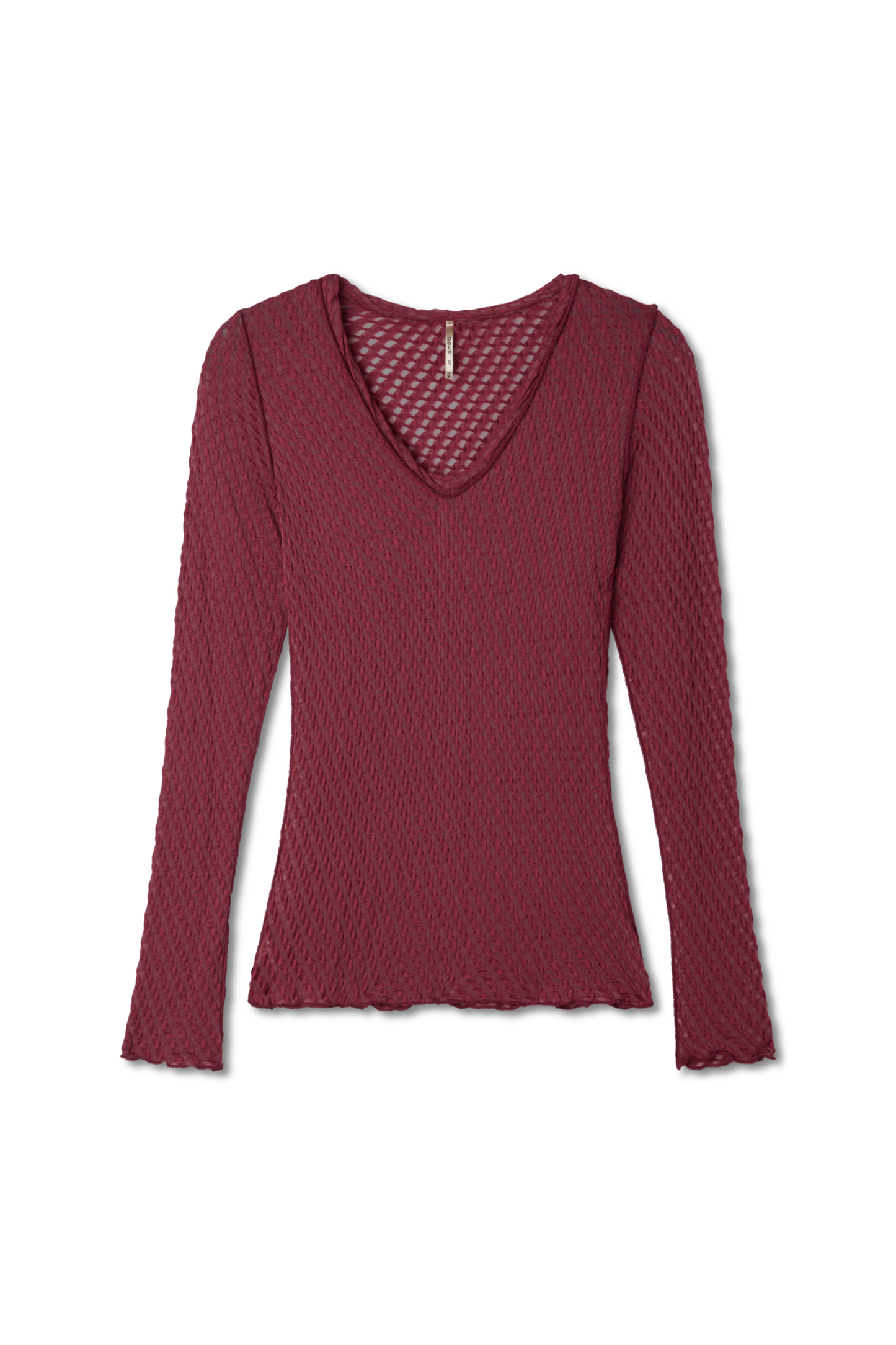 V-Neck Jacquard Top