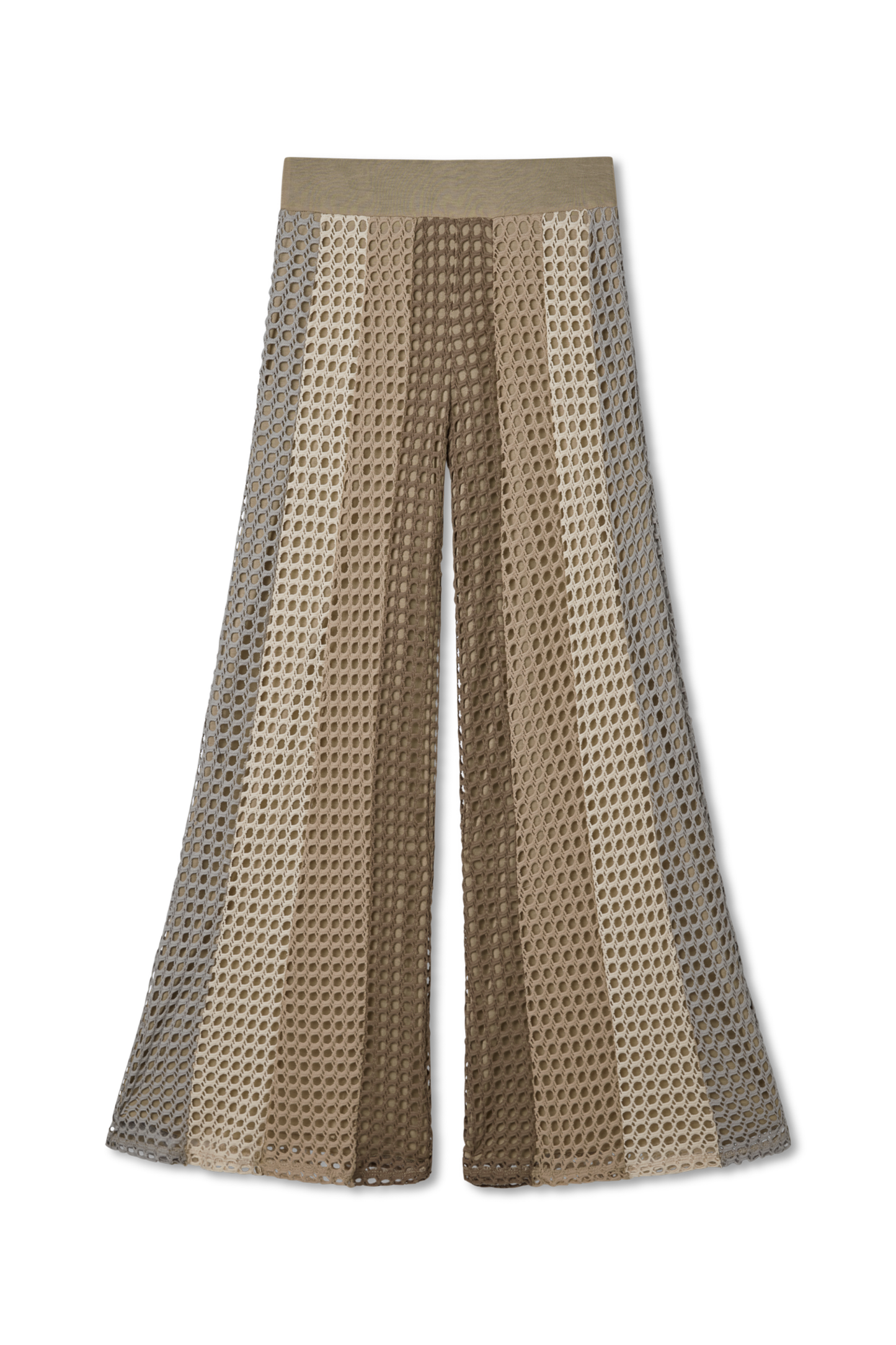 Color Block Crochet Pants
