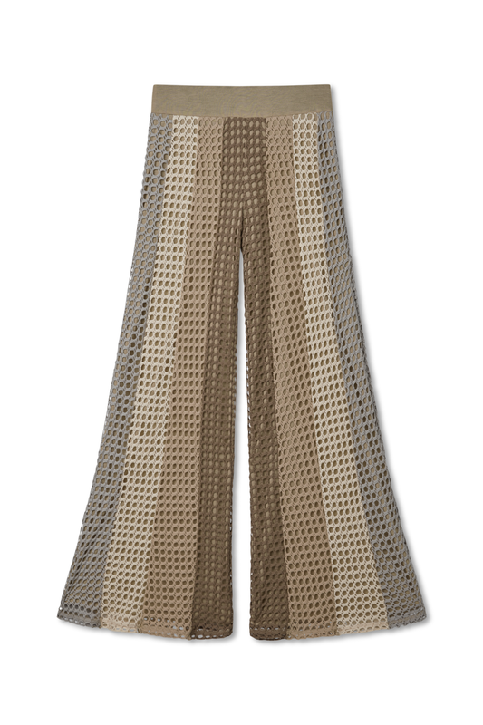 Color Block Crochet Pants
