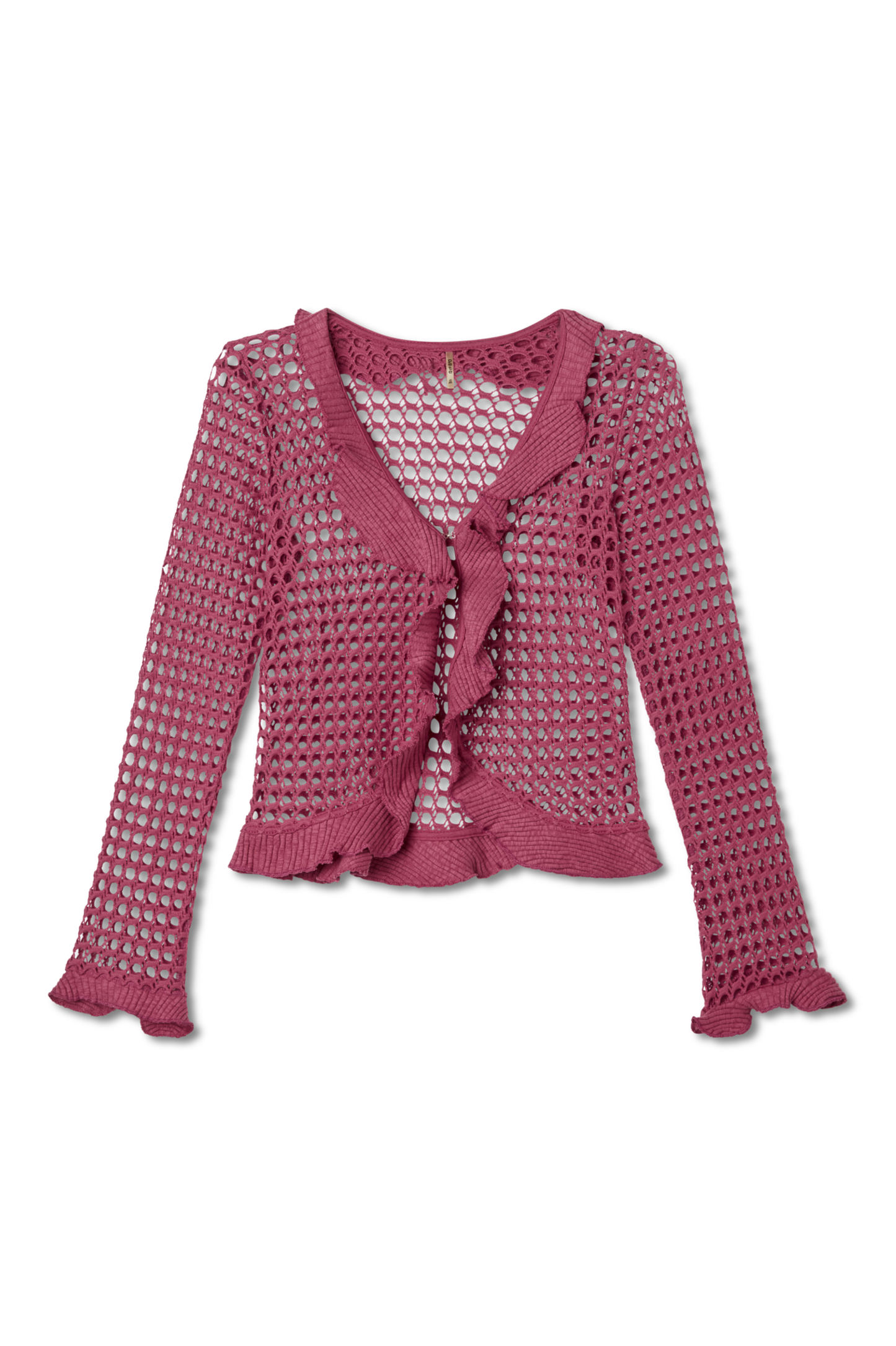 Crochet Ruffle Cardigan