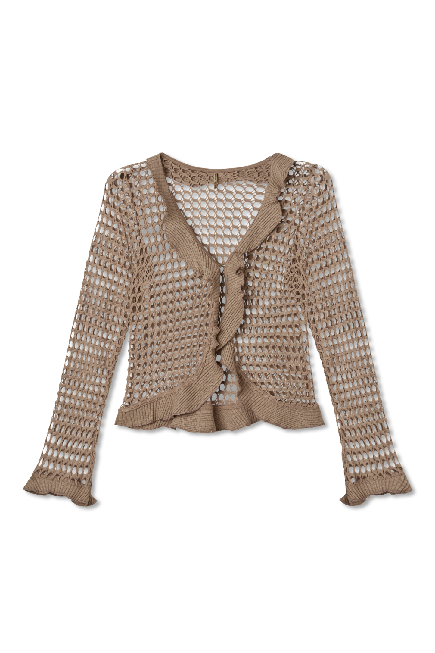 Crochet Ruffle Cardigan
