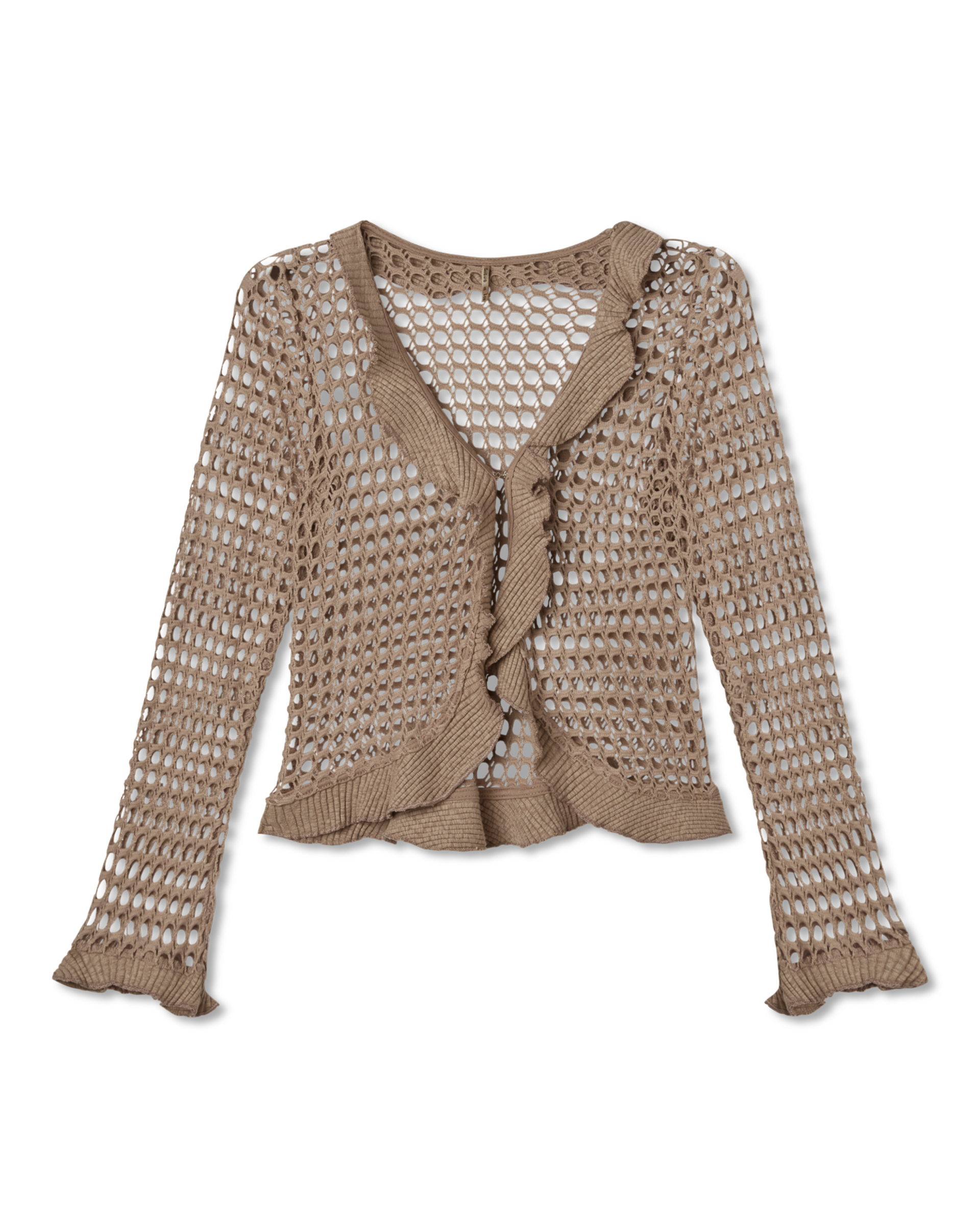 Crochet Ruffle Cardigan – Pete Collection